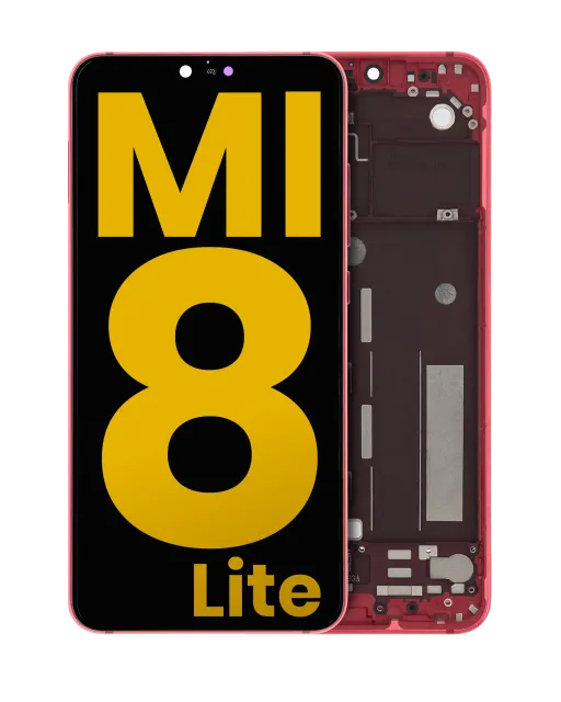 LCD displej s rámečkem pro Xiaomi Mi 8 Lite (repasovaný) (Twilight Gold)