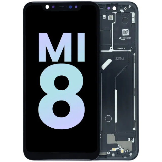 OLED displej s rámečkem pro Xiaomi Mi 8 (Service Pack) (černá)