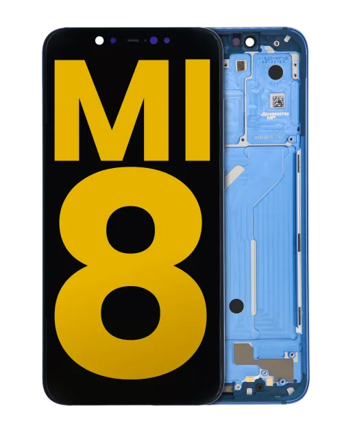 OLED displej s rámečkem pro Xiaomi Mi 8 (repasovaný) (modrá)