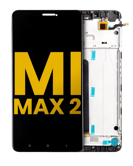 LCD displej s rámečkem pro Xiaomi Mi Max 2 (repasovaný) (matně černá)