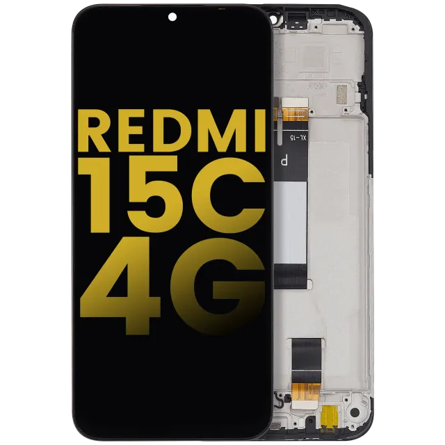 LCD displej s rámečkem pro Xiaomi Redmi 15C 4G / Poco C85 (repasovaný) (všechny barvy)
