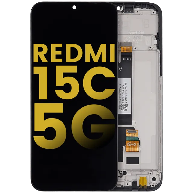 LCD displej s rámečkem pro Xiaomi Redmi 15C 5G / Redmi 15R (repasovaný) (všechny barvy)