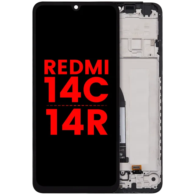 LCD displej s rámečkem pro Xiaomi Redmi 14C 5G / Redmi 14R (Aftermarket Plus) (všechny barvy)