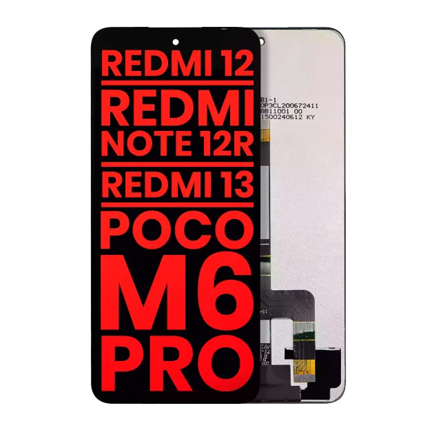 LCD displej bez rámečku pro Xiaomi Redmi 12 4G / Redmi 12 5G / Redmi 13 4G / Redmi 13 5G / Redmi Note 12R / Poco M6 Pro (Aftermarket Plus) (všechny barvy)