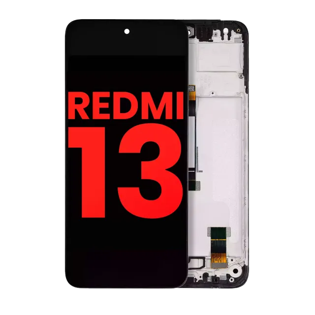 LCD displej s rámečkem pro Xiaomi Redmi 13 4G / Redmi 13 5G / Note 13R (Aftermarket Plus) (všechny barvy)