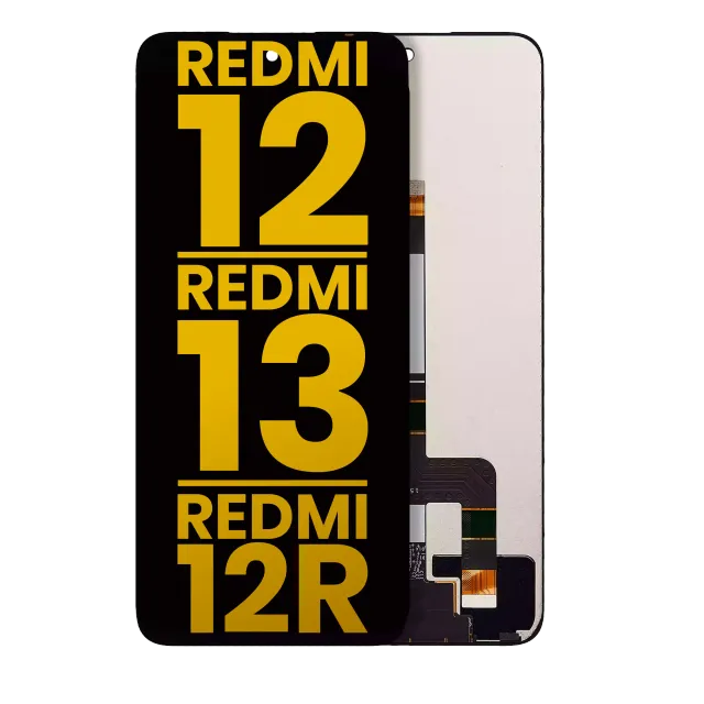 LCD displej bez rámečku pro Xiaomi Redmi 12 4G / Redmi 12 5G /Redmi 13 4G / Redmi 13 5G / Redmi Note 12R / Poco M6 Pro (repasovaný) (všechny barvy)