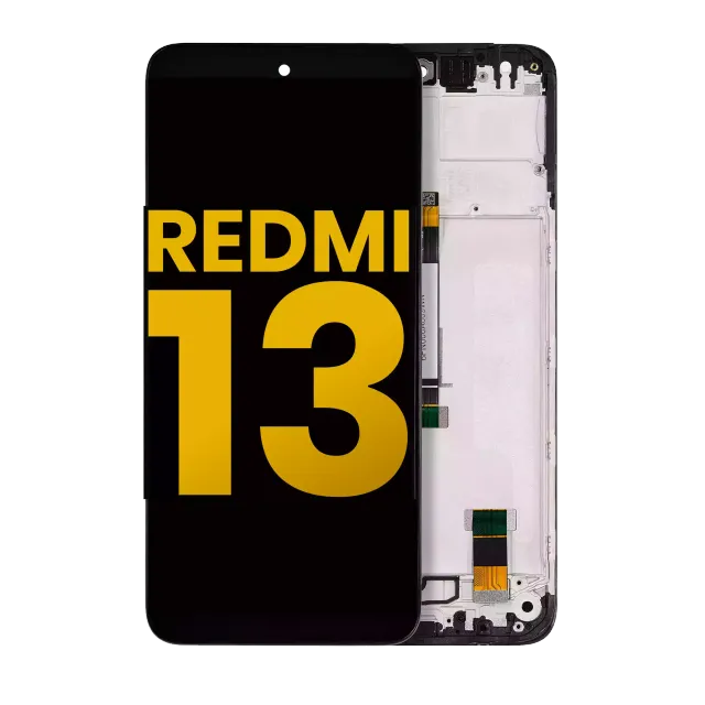 LCD displej s rámečkem pro Xiaomi Redmi 13 4G / Redmi 13 5G / Note 13R (repasovaný) (všechny barvy)
