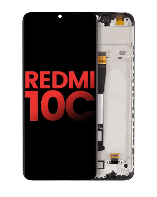 LCD displej s rámečkem pro Xiaomi Redmi 10C (Aftermarket Plus) (všechny barvy)