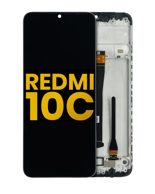 LCD displej s rámečkem pro Xiaomi Redmi 10C (repasovaný) (všechny barvy)