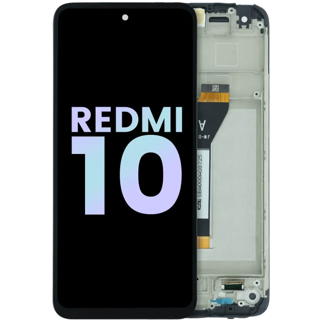 LCD displej s rámečkem pro Xiaomi Redmi 10 (Genuine) (černá)