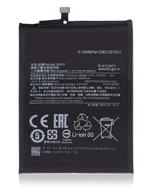 Baterie pro Xiaomi Redmi Note 9 / Redmi 9 (BN54)