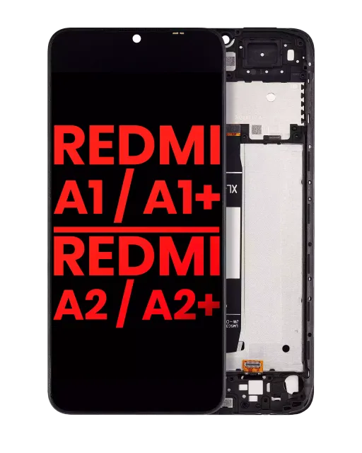 LCD displej s rámečkem pro Xiaomi Redmi A1 / Xiaomi Redmi A1+ / Redmi A2 / Redmi A2+ (Aftermarket Plus) (všechny barvy)