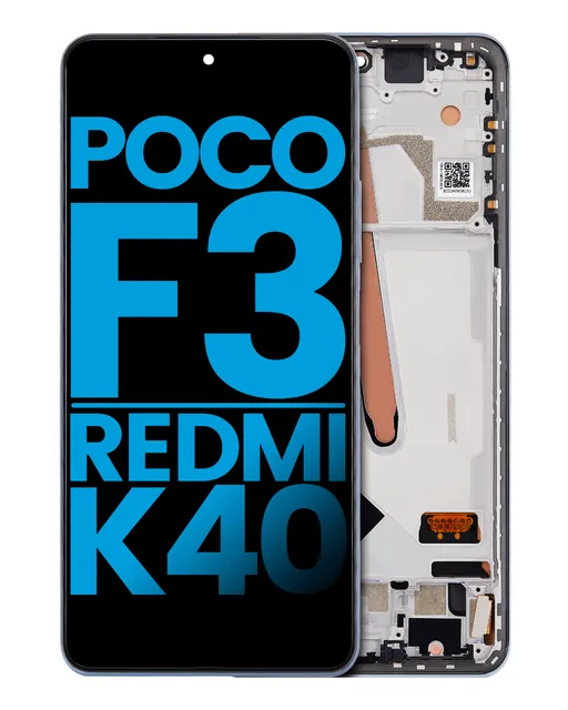 LCD displej s rámečkem pro Xiaomi Poco F3 / Redmi K40 / Redmi K40 Pro (Aftermarket: Incell) (Deep Ocean Blue)