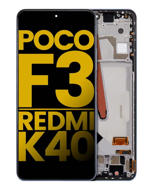 OLED displej s rámečkem pro Xiaomi Poco F3 / Redmi K40 / Redmi K40 Pro (repasovaný) (Deep Ocean Blue)