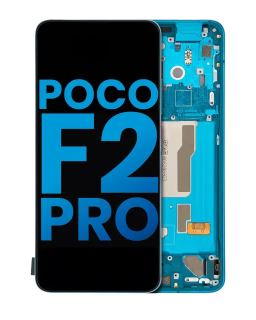 LCD displej s rámečkem pro Xiaomi Poco F2 Pro / Redmi K30 Pro (Aftermarket: Incell) (Neon Blue)