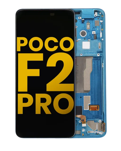 OLED displej s rámečkem pro Xiaomi Poco F2 Pro / Redmi K30 Pro (repasovaný) (Neon Blue)