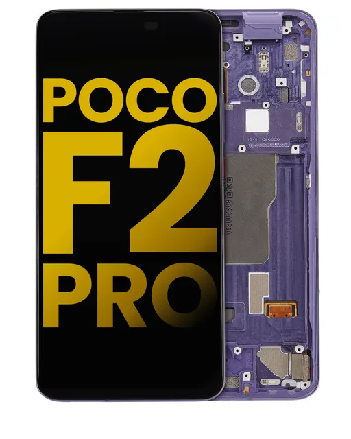OLED displej s rámečkem pro Xiaomi Poco F2 Pro / Redmi K30 Pro (repasovaný) (Electric Purple)