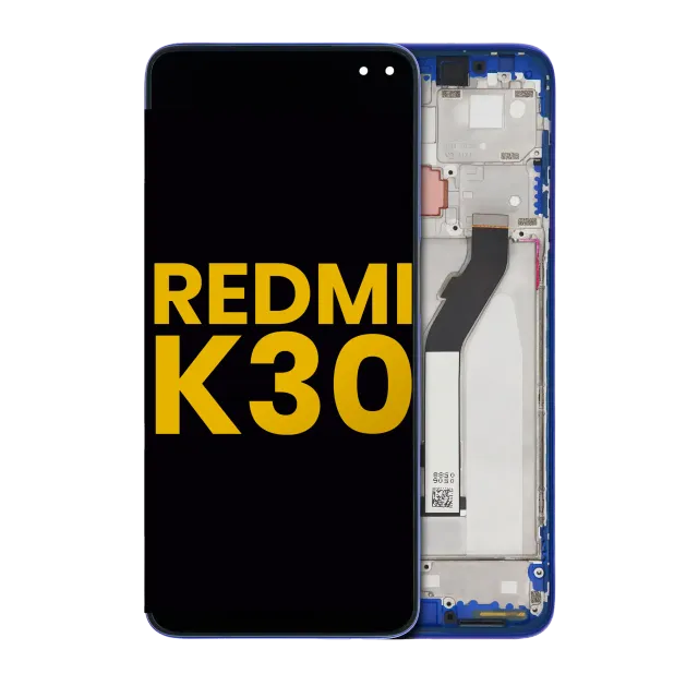 LCD displej s rámečkem pro Xiaomi Redmi K30 5G (repasovaný) (modrá)