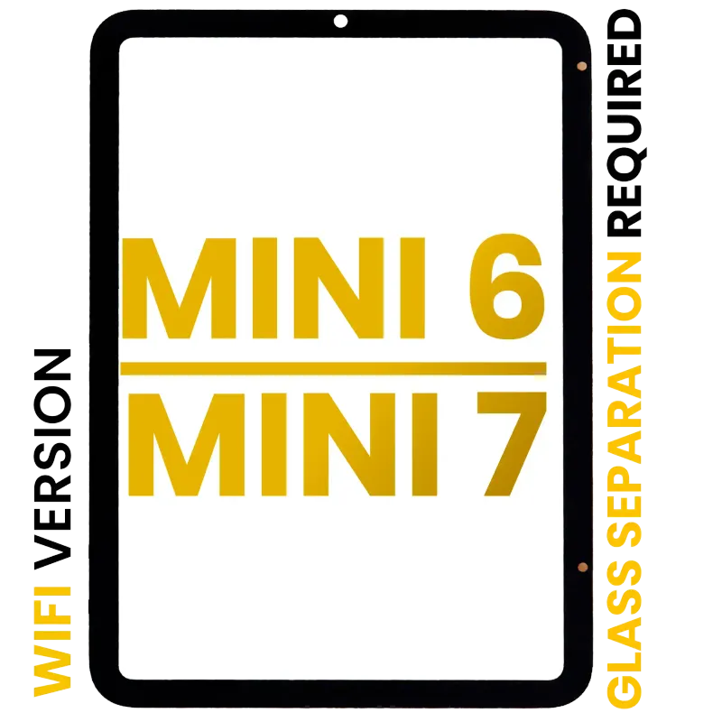 Přední sklo pro iPad mini 6 (2021) / mini 7 (2024) (nutné oddělení skla) (jen WiFi) (Premium) (všechny barvy)