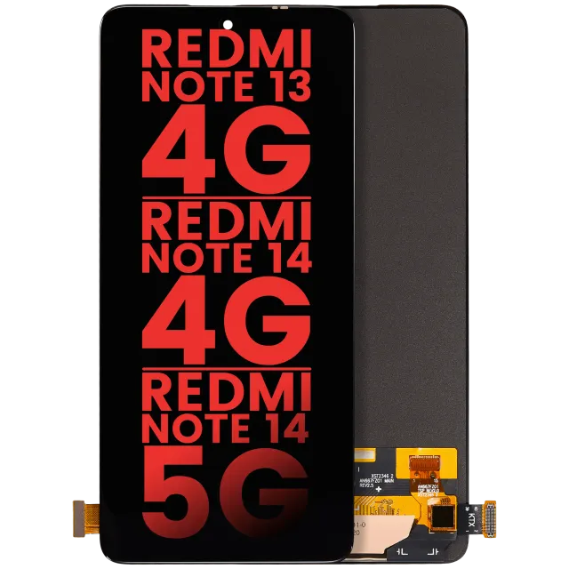 OLED displej bez rámečku pro Xiaomi Redmi Note 13 4G / Note 14 4G / Note 14 5G (mezinárodní verze) (Aftermarket Plus) (všechny barvy)