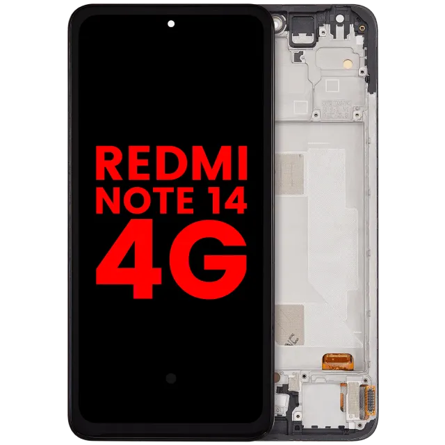 OLED displej s rámečkem pro Xiaomi Redmi Note 14 4G (EU verze) (Aftermarket Plus) (všechny barvy)