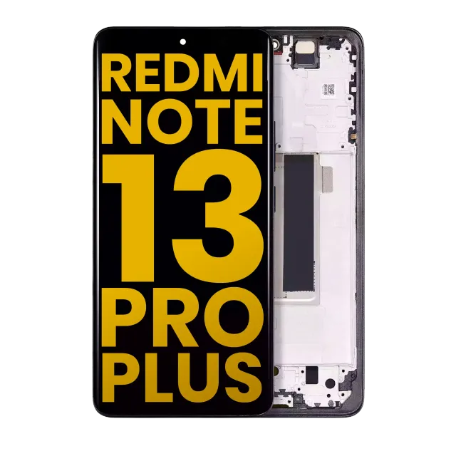 OLED displej s rámečkem pro Xiaomi Redmi Note 13 Pro Plus (repasovaný) (černá)