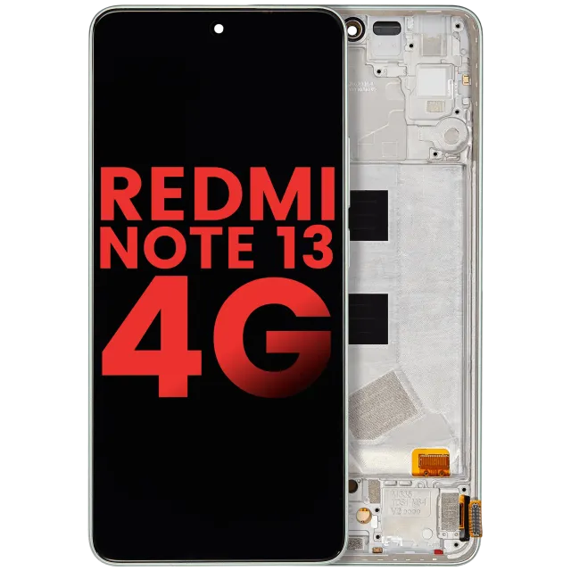 OLED displej s rámečkem pro Xiaomi Redmi Note 13 4G (Aftermarket Plus) (Mint Green)