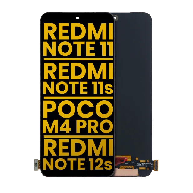 OLED displej bez rámečku pro Xiaomi Redmi Note 11 / Redmi Note 11S 4G / Xiaomi Poco M4 Pro 4G / Redmi Note 12S (repasovaný) (všechny barvy)
