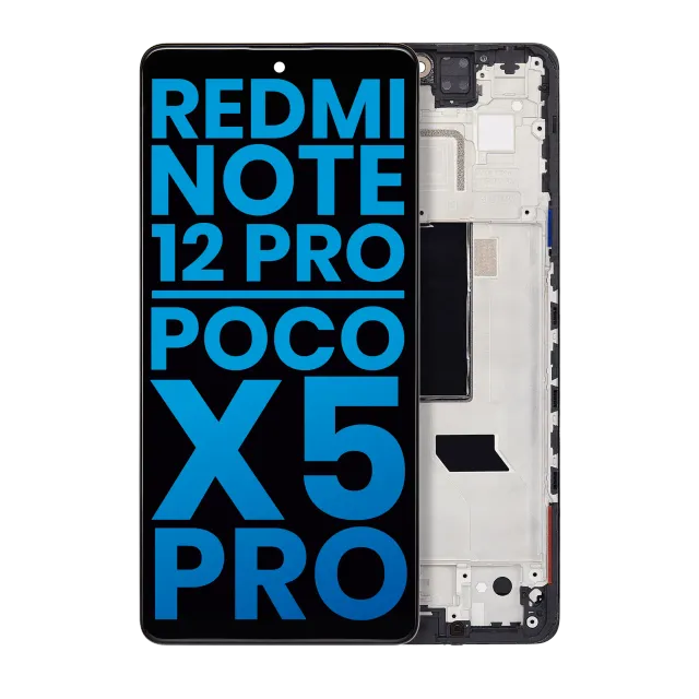 LCD displej s rámečkem pro Xiaomi Redmi Note 12 Pro 5G / Redmi Note 12 Pro Speed / Xiaomi Poco X5 Pro (Aftermarket: Incell) (všechny barvy)