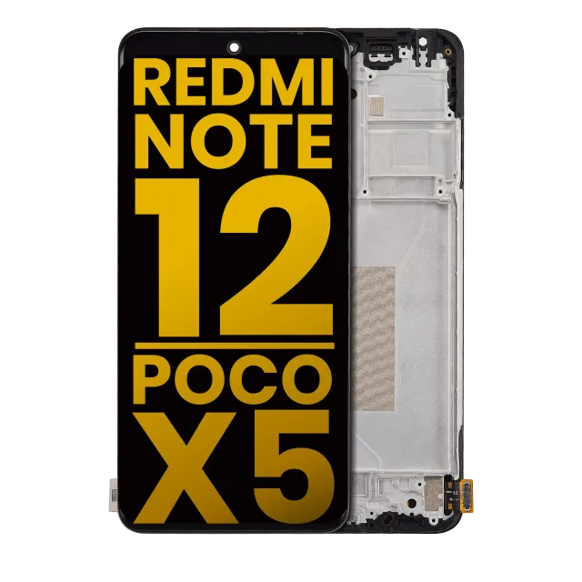 OLED displej s rámečkem pro Xiaomi Redmi Note 12 5G / Poco X5 (repasovaný) (všechny barvy)