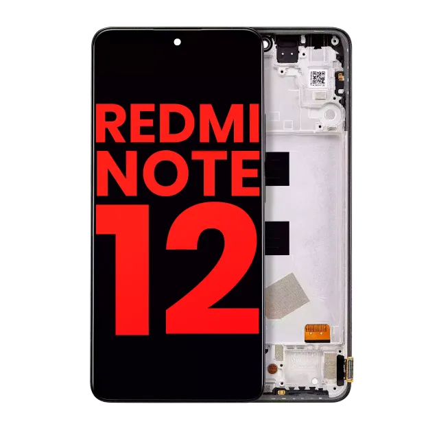 OLED displej s rámečkem pro Xiaomi Redmi Note 12 4G (Aftermarket Plus) (všechny barvy)