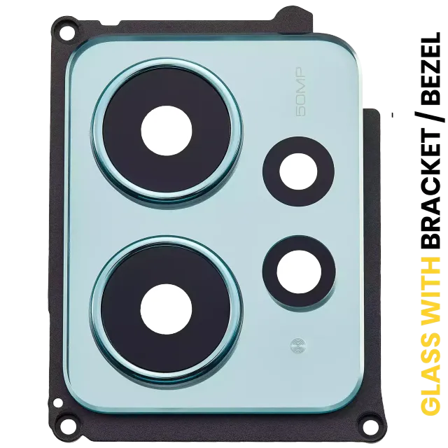 Sklíčko zadní kamery s držák / bezel pro Xiaomi Redmi Note 12 4G (Mint Green)