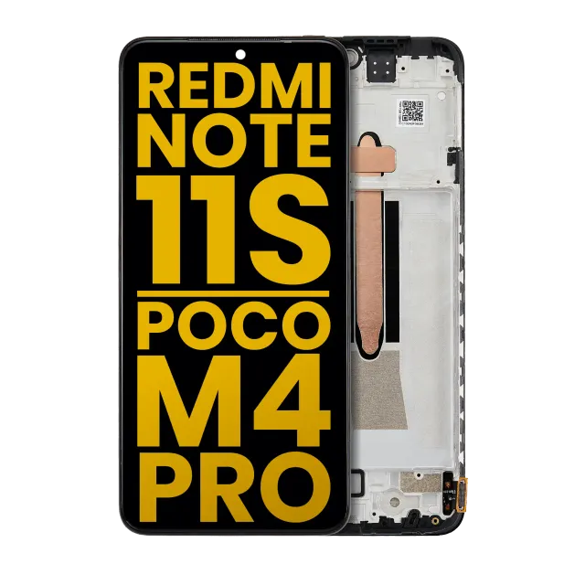 OLED displej s rámečkem pro Xiaomi Redmi Note 11S 4G / Poco M4 Pro 4G (repasovaný) (všechny barvy)