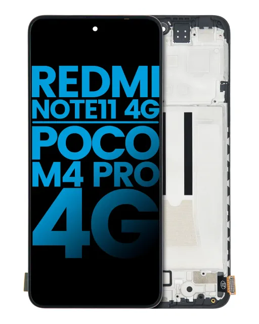 LCD displej s rámečkem pro Xiaomi Redmi Note 11 (Aftermarket: Incel) (všechny barvy)