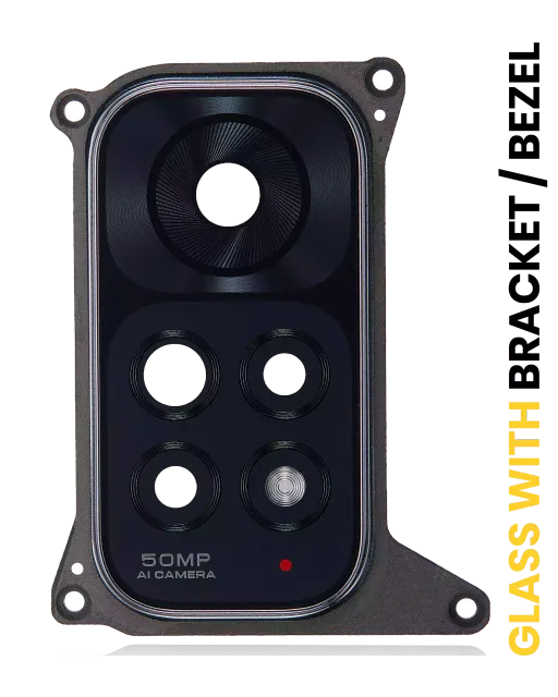 Sklíčko zadní kamery s držák / bezel pro Xiaomi Redmi Note 11 (Graphite Gray)