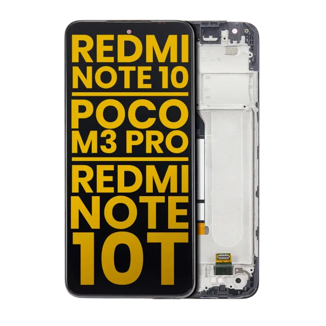 LCD displej s rámečkem pro Xiaomi Redmi Note 10 5G / Poco M3 Pro 5G / Redmi Note 10T 5G (Aftermarket Plus) (všechny barvy)