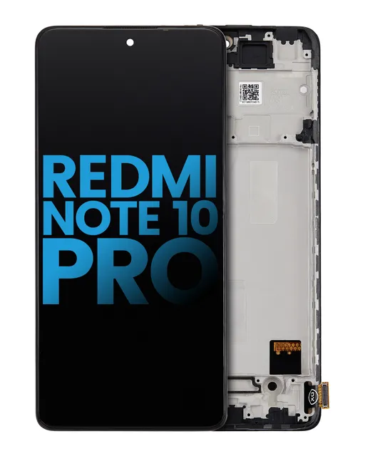 LCD displej s rámečkem pro Xiaomi Redmi Note 10 Pro / Redmi Note 10 Pro Max (Aftermarket: Incell) (všechny barvy)