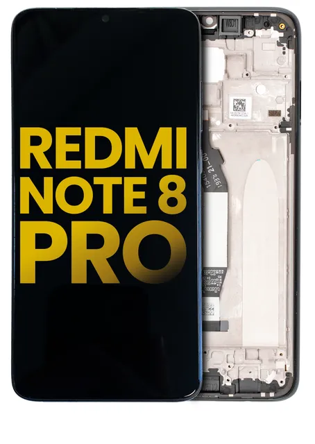 LCD displej s rámečkem pro Xiaomi Redmi Note 8 Pro (repasovaný) (černá)