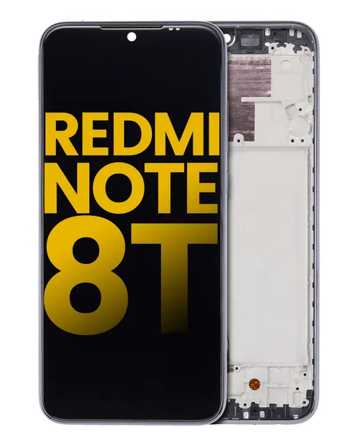 LCD displej s rámečkem pro Xiaomi Redmi Note 8T (Aftermarket Plus) (Moonshadow Gray)