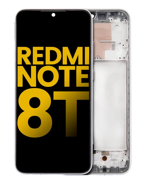 LCD displej s rámečkem pro Xiaomi Redmi Note 8T (Aftermarket Plus) (Moonlight White)