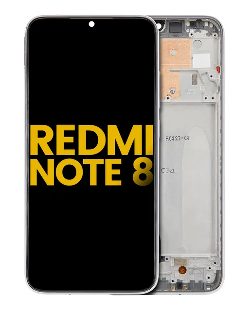 LCD displej s rámečkem pro Xiaomi Redmi Note 8 / Redmi Note 8 (2021) (Aftermarket Plus) (Moonlight White)