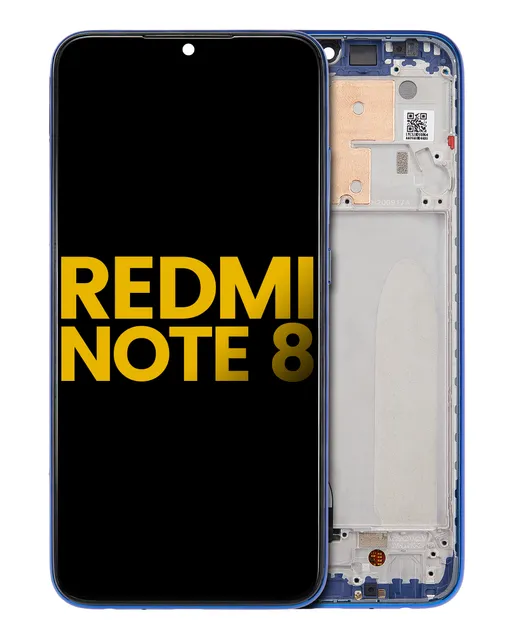 LCD displej s rámečkem pro Xiaomi Redmi Note 8 / Redmi Note 8 (2021) (Aftermarket Plus) (Neptune Blue)
