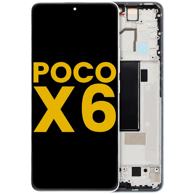 OLED displej s rámečkem pro Xiaomi Poco X6 (repasovaný) (modrá)