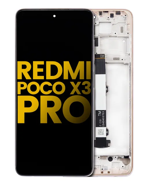 LCD displej s rámečkem pro Xiaomi Redmi Poco X3 Pro (repasovaný) (Metal Bronze)