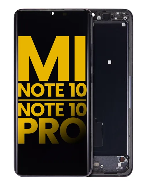 OLED displej s rámečkem pro Xiaomi Mi Note 10 / Note 10 Pro (repasovaný) (Midnight Black)
