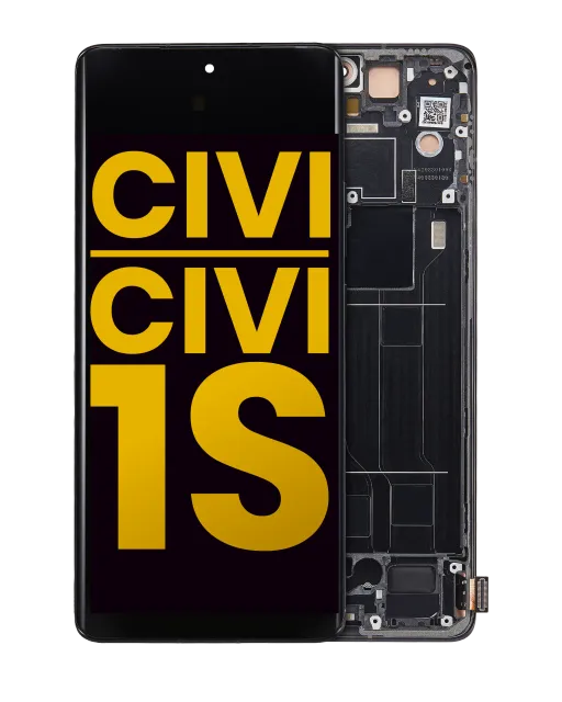 OLED displej s rámečkem pro Xiaomi Civi / Civi 1S (repasovaný) (černá)