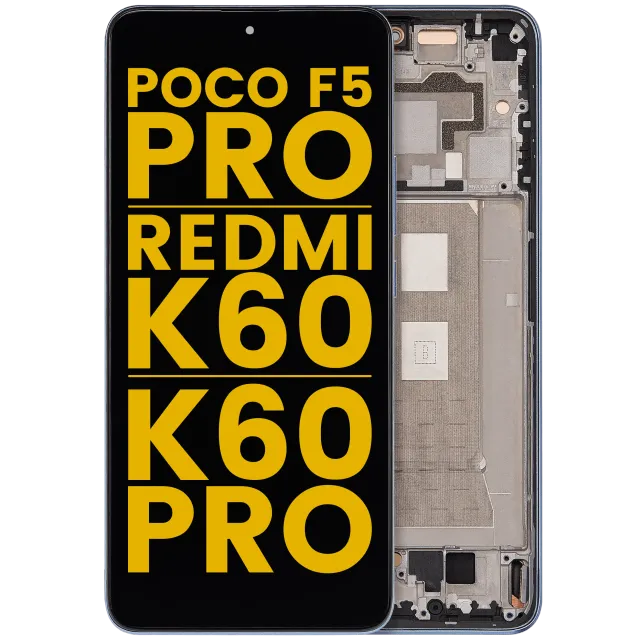 OLED displej s rámečkem pro Xiaomi Poco F5 Pro / Redmi K60 / K60 Pro (repasovaný) (modrá)
