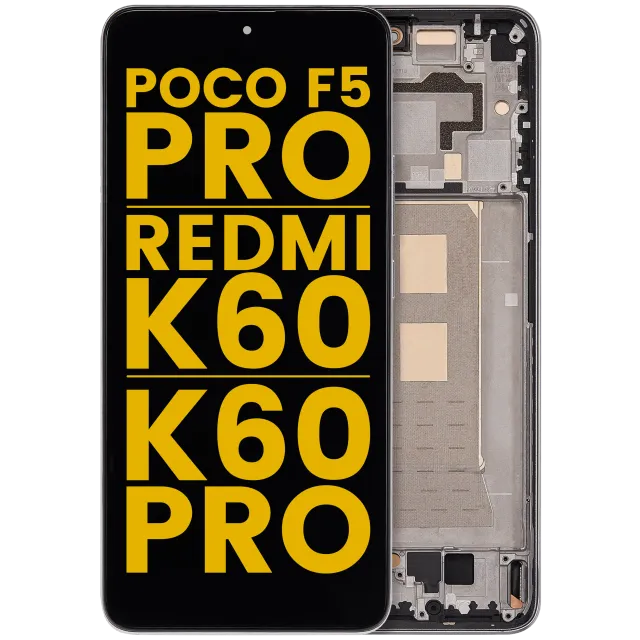 OLED displej s rámečkem pro Xiaomi Poco F5 Pro / Redmi K60 / K60 Pro (repasovaný) (bílá)