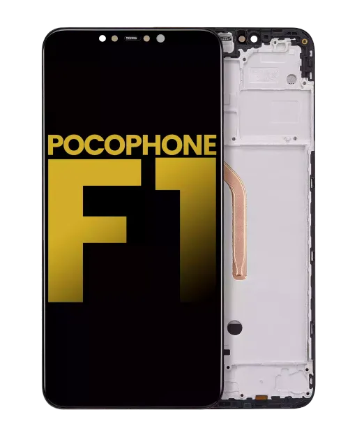 LCD displej s rámečkem pro Xiaomi Pocophone F1 (Aftermarket Plus) (všechny barvy)
