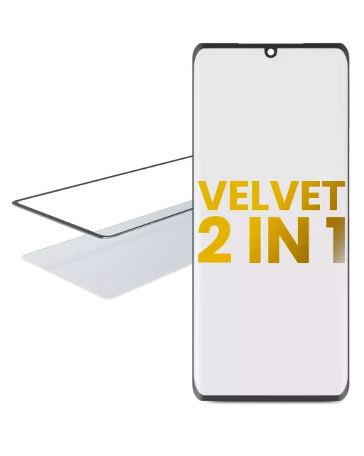 2v1 přední sklo s OCA (předinstalováno) pro LG Velvet